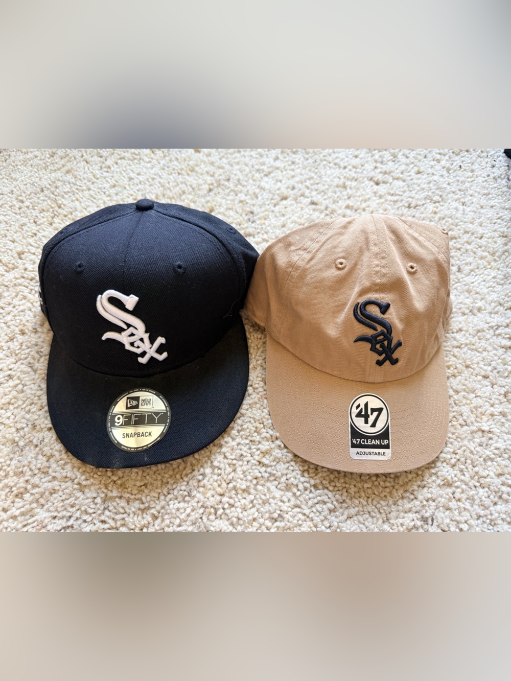 Chicago White Sox 2 Hat Bundle New Era 9FIFTY + ’47 Clean Up OSFA